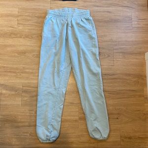 Women’s light blue outdoor voices joggers